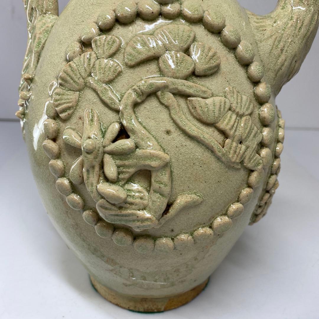 中国宋時代 鶏形青磁水注 高さ32㎝ トヒチ 東な7-