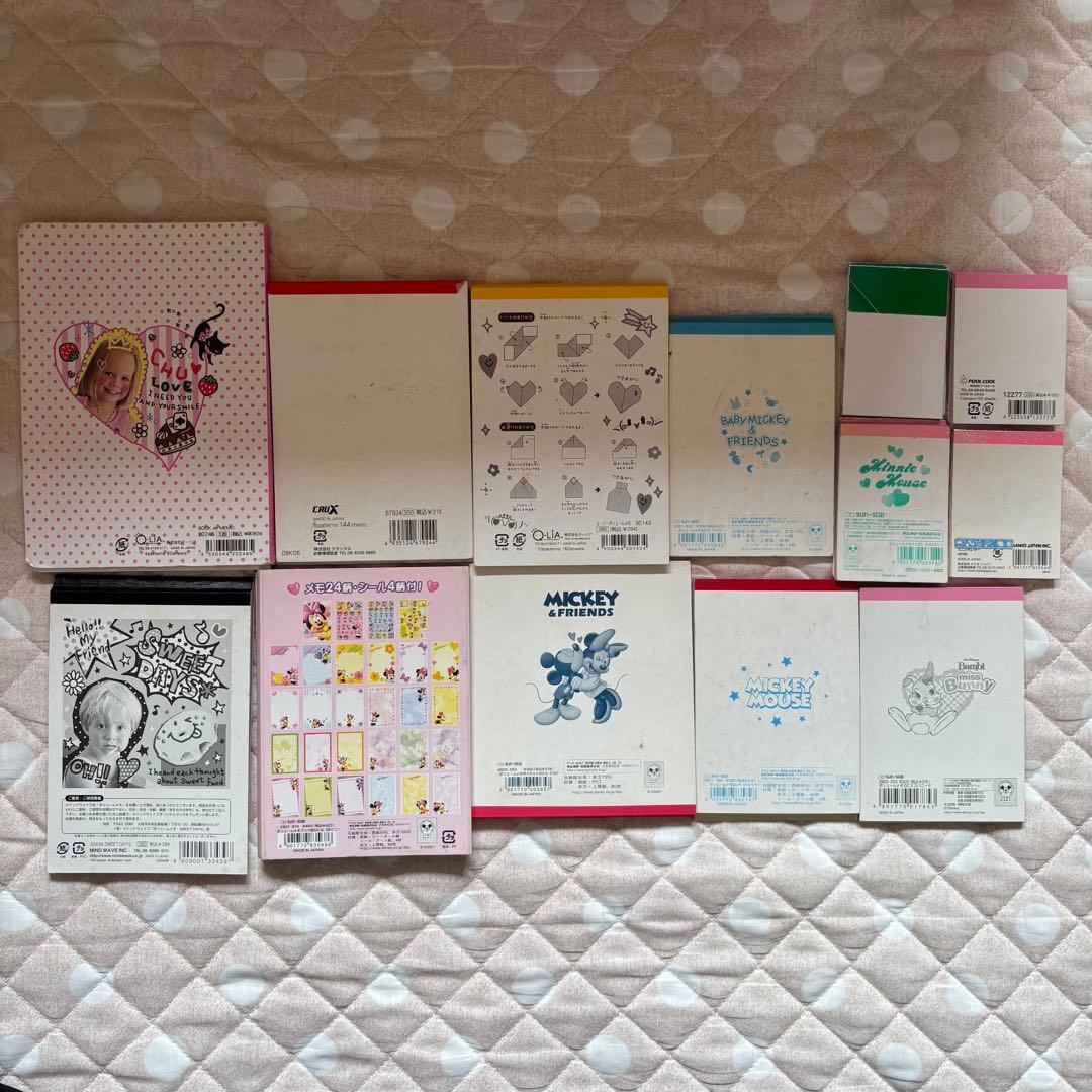 平成レトロ メモ帳 文房具 まとめ売り 平成女児