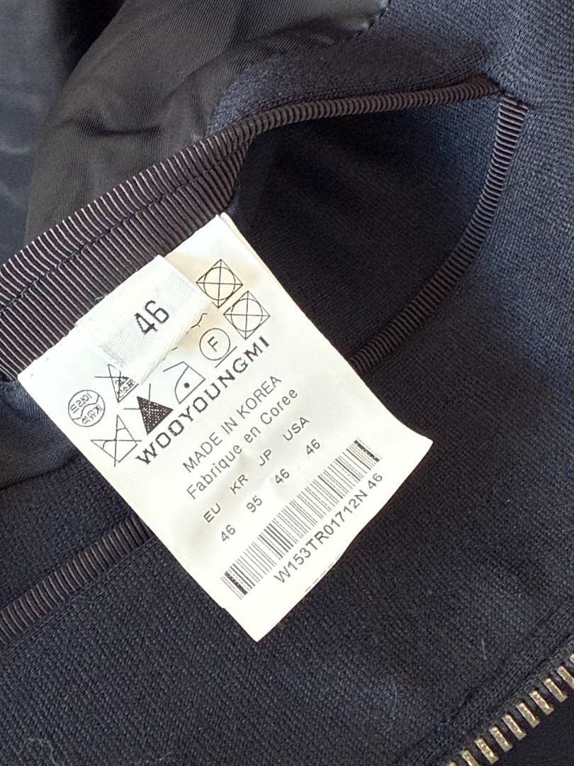 WOOYOUNGMI Paris ネイビー ジャケット サイズ46 美品
