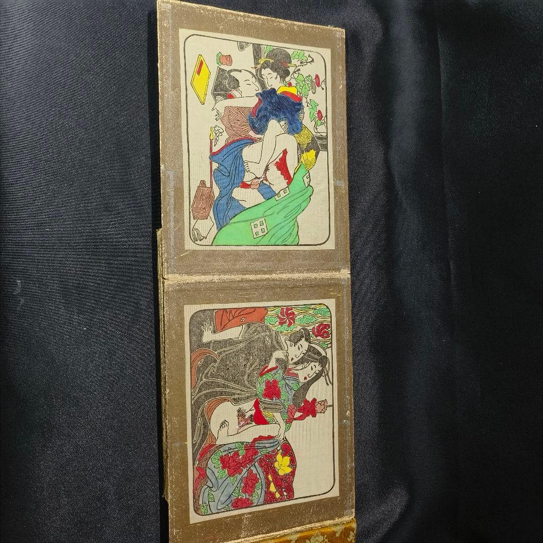 画冊 春画12枚 肉筆 江戸骨董 古美術品 アンティーク コレクター放出 時代物
