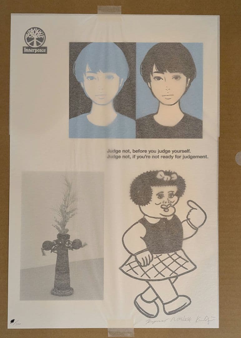 KYNE 緒方数馬 NONCHELEEE シルクスクリーン onair KYNE NONCHELEEE 緒方数馬 Untitled シルクスクリーン