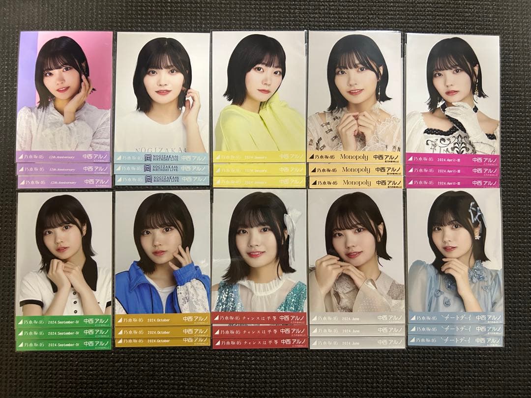 乃木坂46中西アルノまとめ売り 乃木坂46 生写真 まとめ売り 中西アルノ