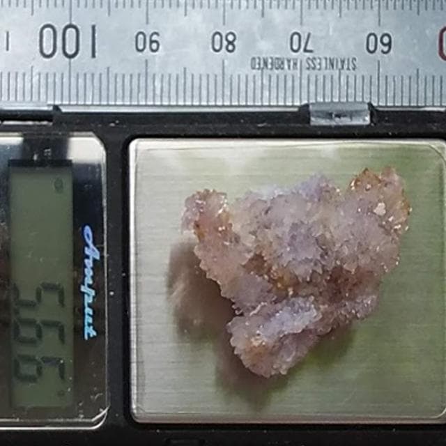 5.66g　クリード石　パープルクリーダイト　鉱物標本