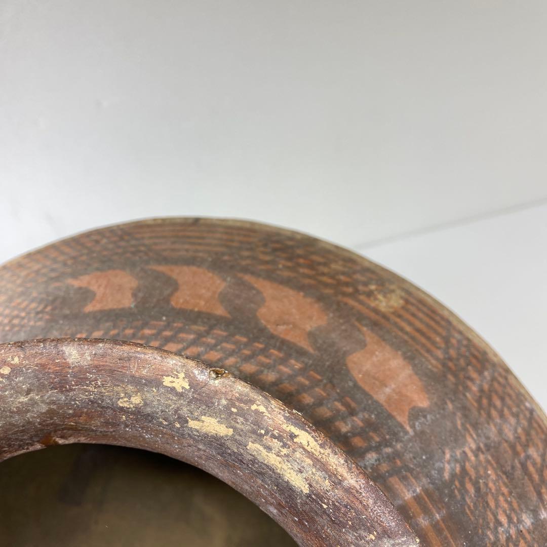 古代 紀元前 アンダーソン土器 木箱付高さ20.5㎝タサニ東な7-0223