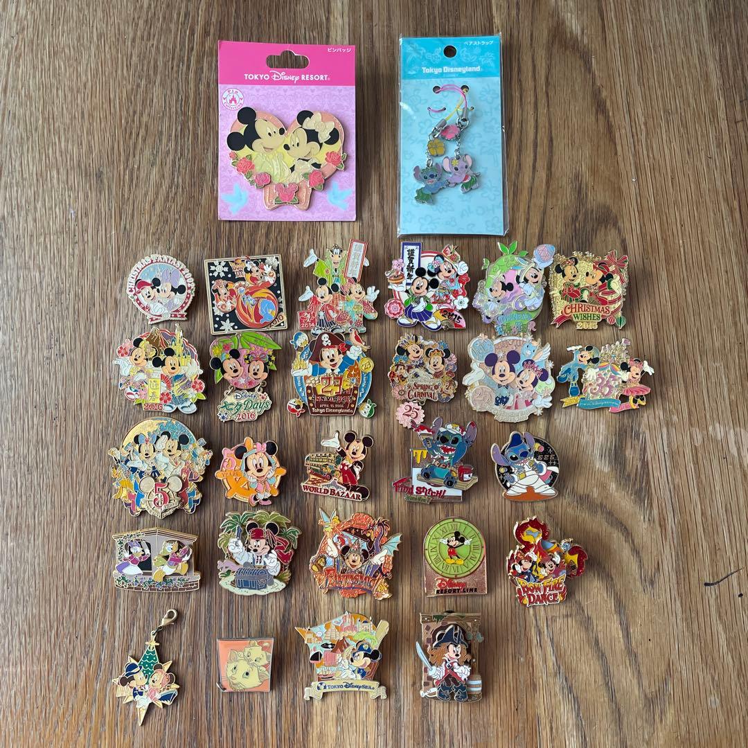 ディズニー 記念 ピンバッチ まとめ売り 全28個