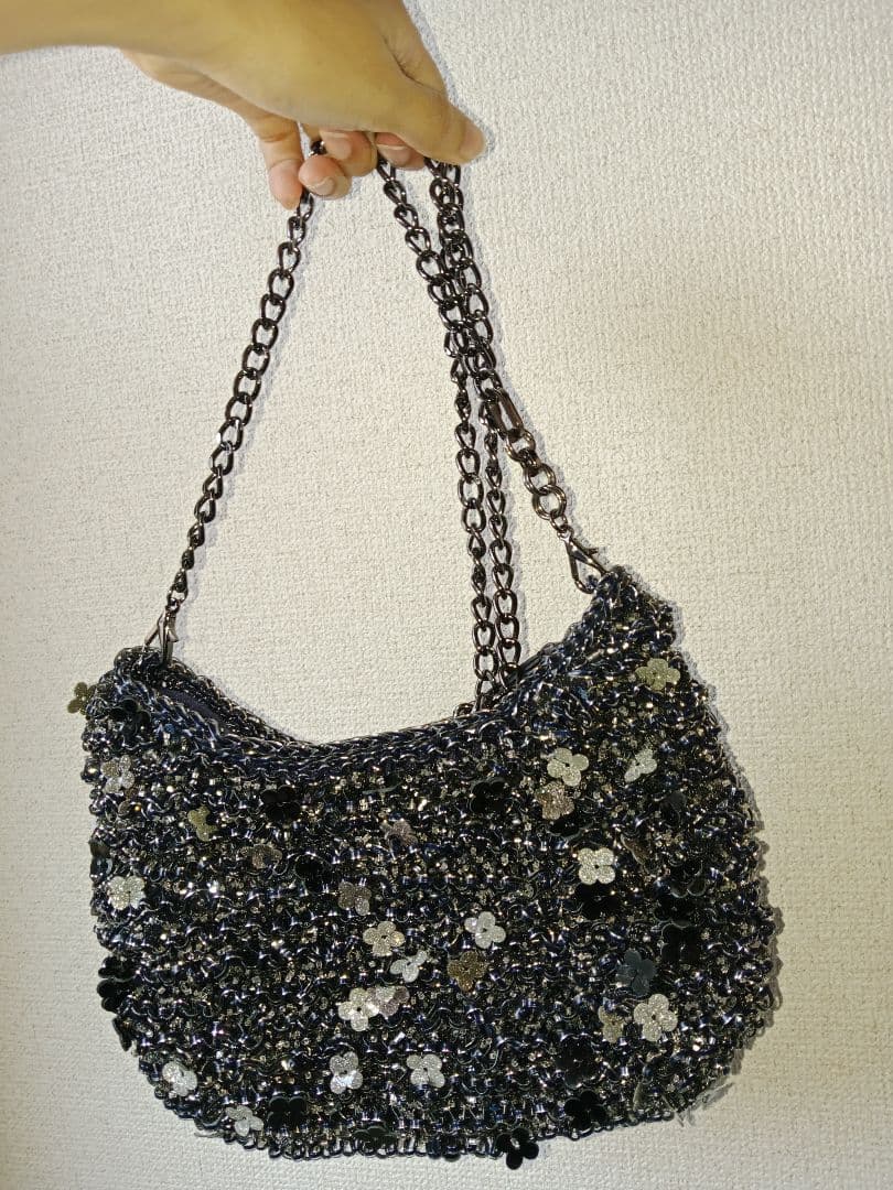 【美品 稀少】アンテプリマ ハンドバッグ フィオリトゥーラ ブラック