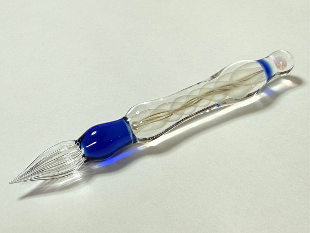 川西硝子◆ガラスペン　螺旋タイニー