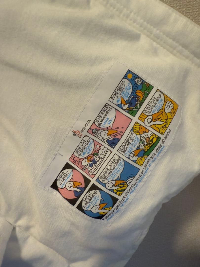 MONCLER 水色と白のダウンコート　サイズ85cm 美品