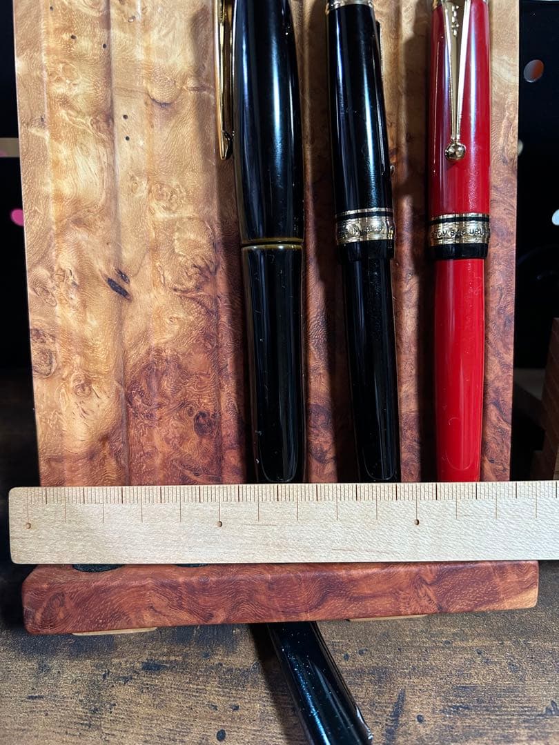 kentaro-papa ケンタロウパパ 花梨紅白 ペンスタンド ペン立て 楔