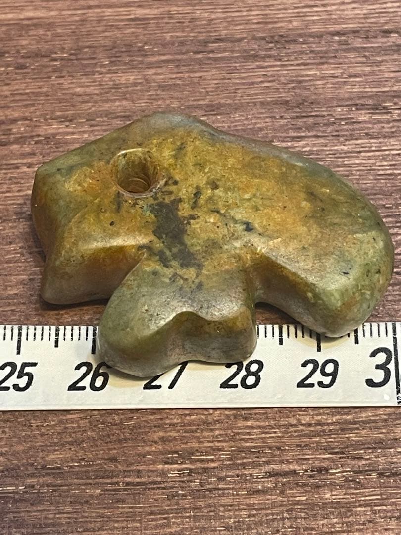 縄文時代 〜弥生時代 禽獣形硬玉勾 子持ち勾玉 出土品 最