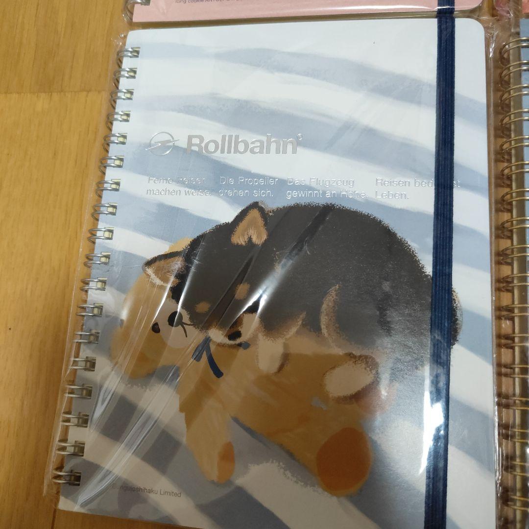 Rollbahn ノートセット 4冊 ロントゥモン 柴犬 くま いちご クッキー