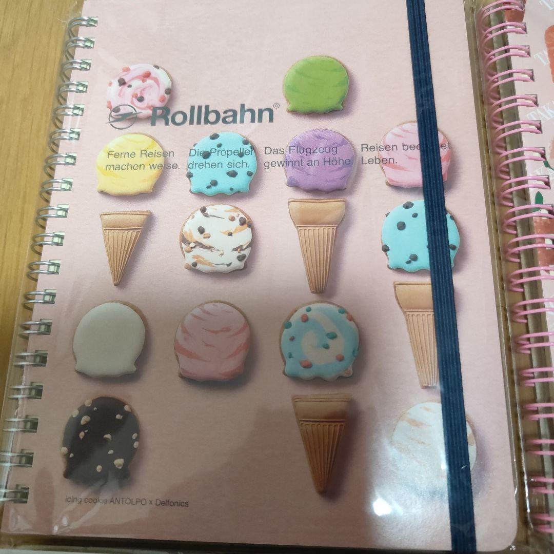 Rollbahn ノートセット 4冊 ロントゥモン 柴犬 くま いちご クッキー