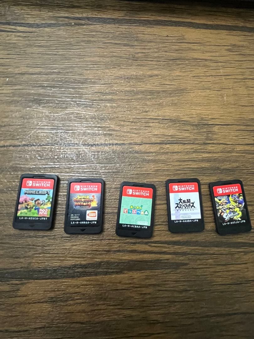 Nintendo Switch 青/赤 本体 充電器・ゲーム5本付き