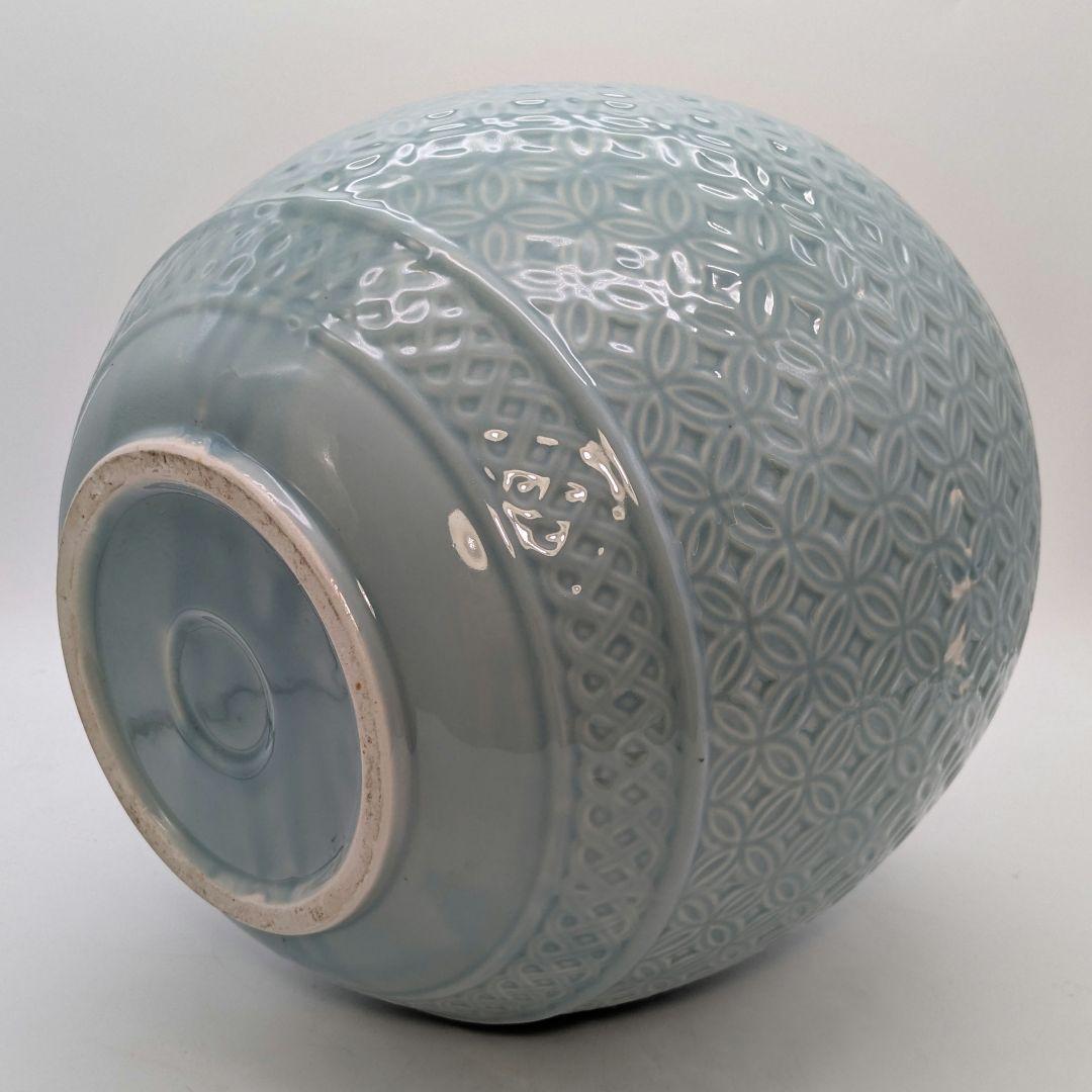 青磁 壺花瓶 壷 花生 花入 花器 フラワーベース 砥部焼？ 高麗青磁？ 置物