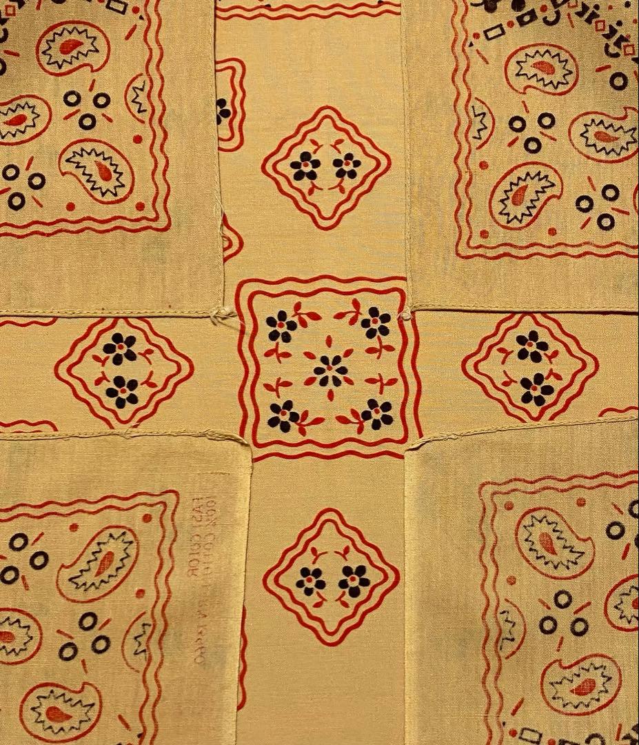 レアカラー クッキー オーカーブラウン 13960 ビンテージバンダナ 1566