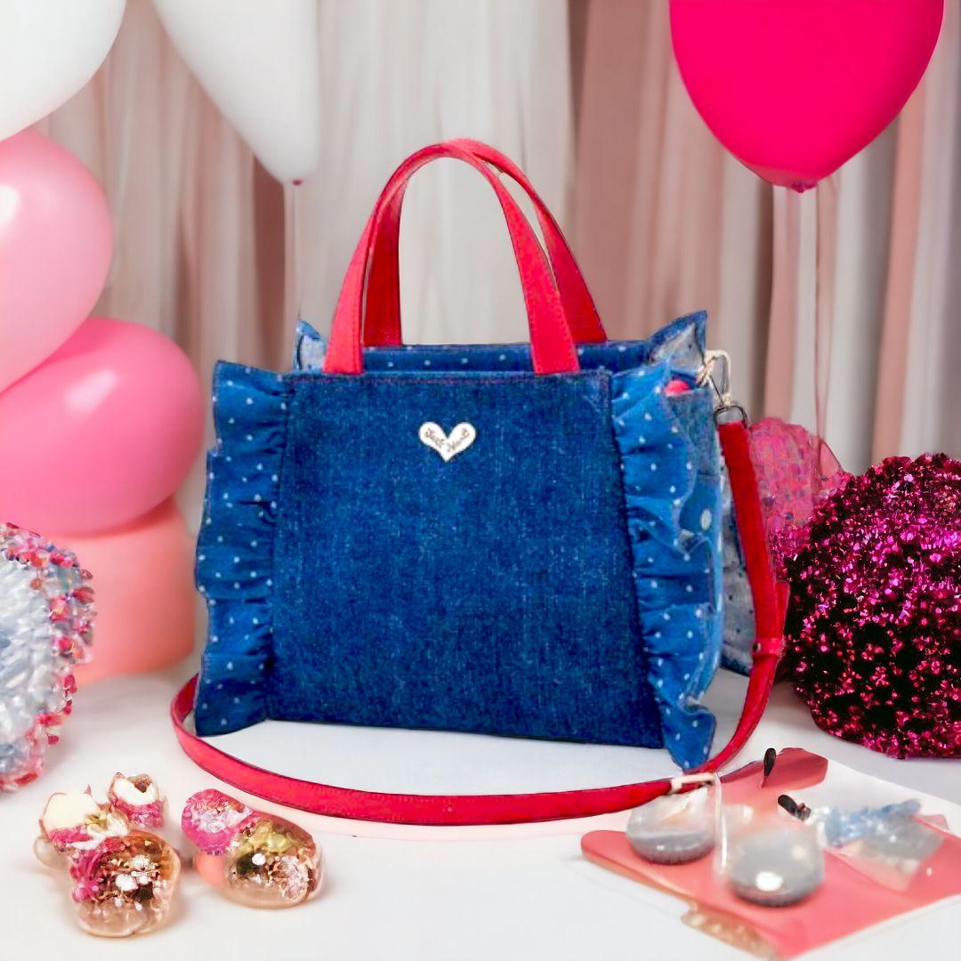 ♣♥♠♦新品未使用！Think Bee！ ポルカドッツ2WAYバッグ