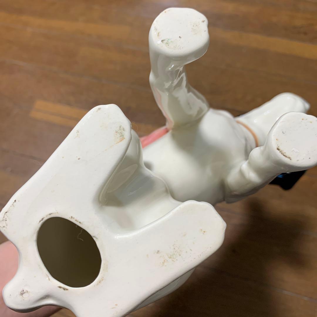 Victerビクター ニッパー　振り子時計　陶器製　置物 アンティーク　非売品