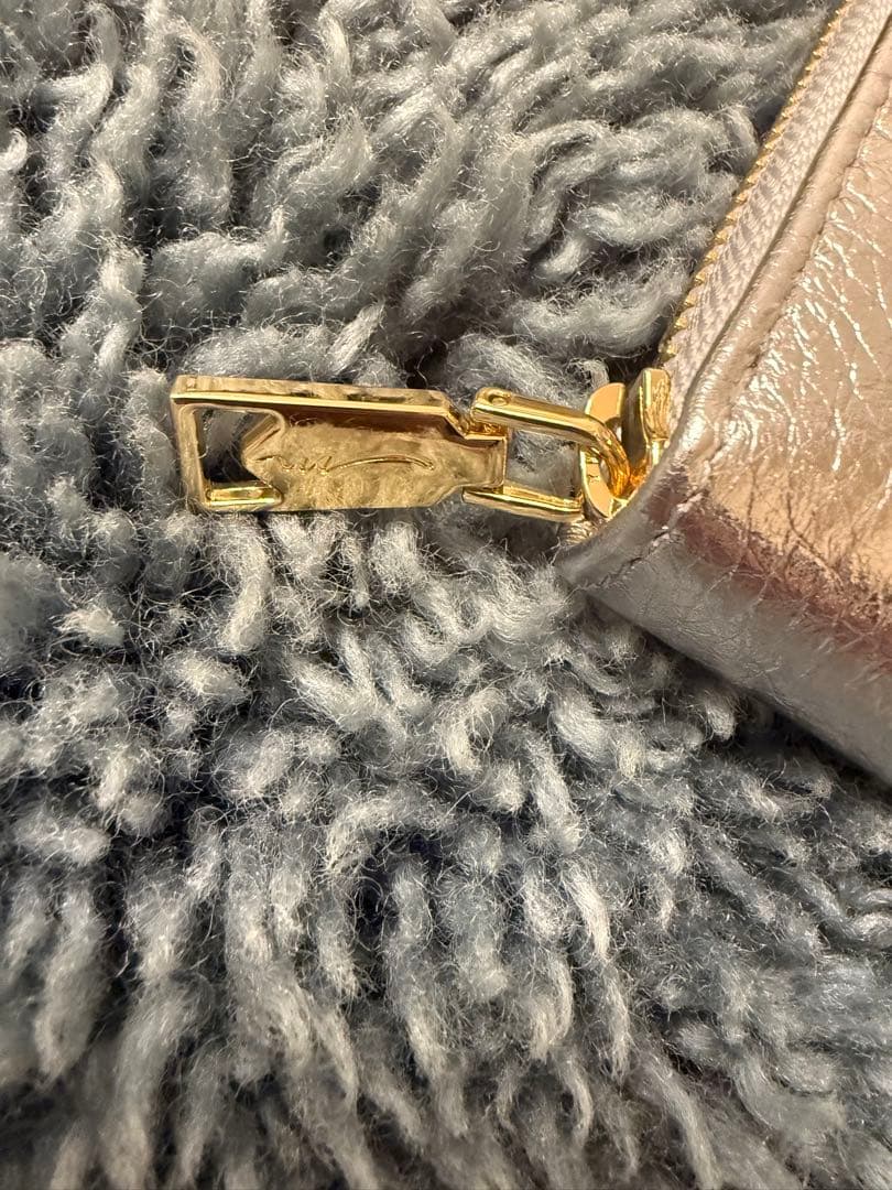 【新品未使用】菊の御紋入り　財布　牛皮使用　金　銀　カードケース小銭入れ