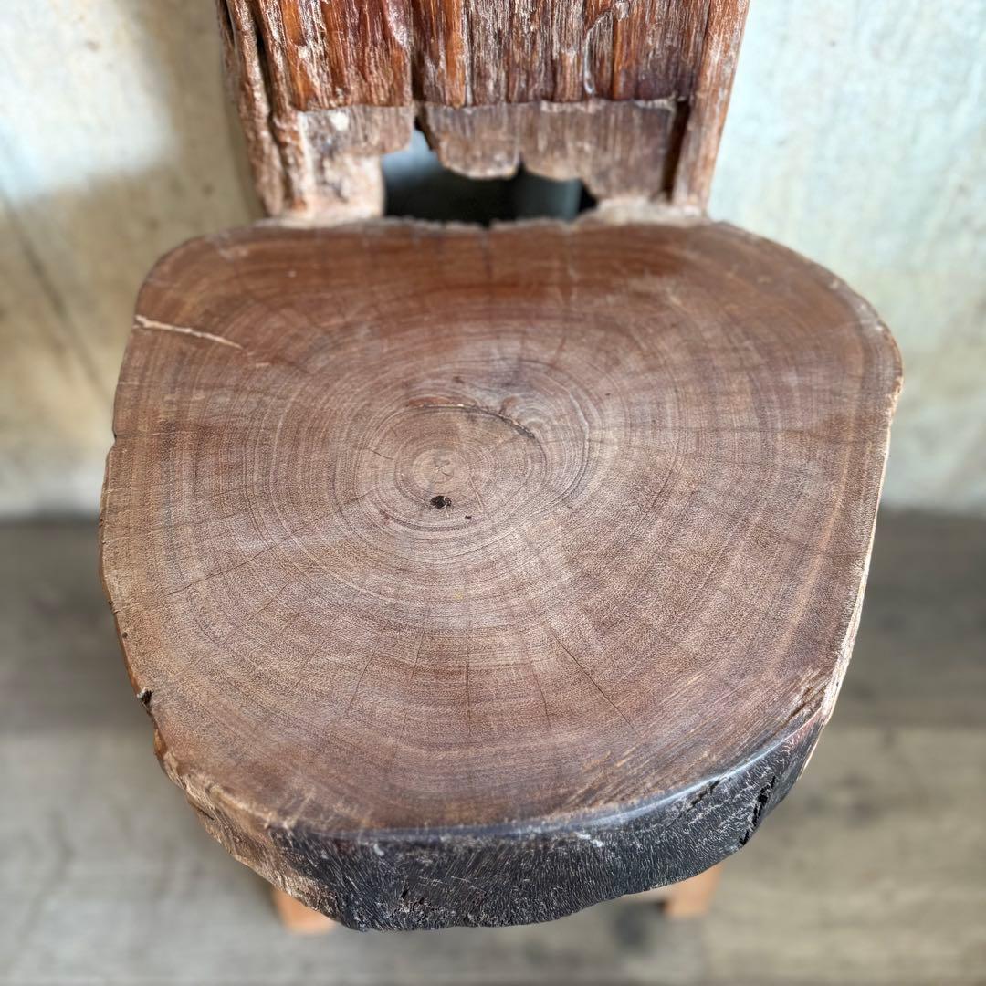 天然木 切り株 丸太 無垢材チェア ヴィンテージ