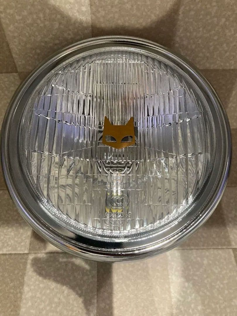 マ−シャルタイプ180パイヘッドライトクリアレンズ黒ケ−ス送料込み