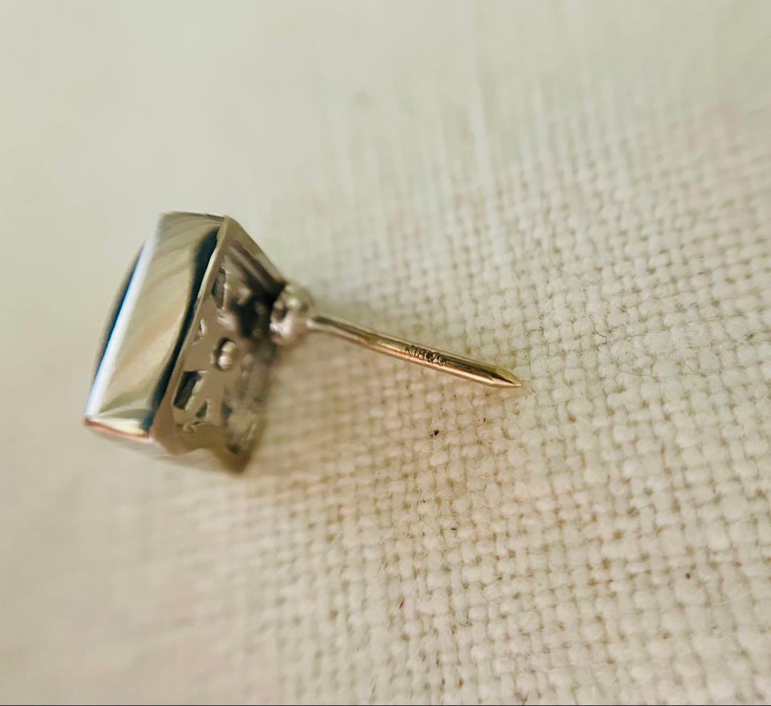 K18製 ピクウェ ピンブローチ 難あり