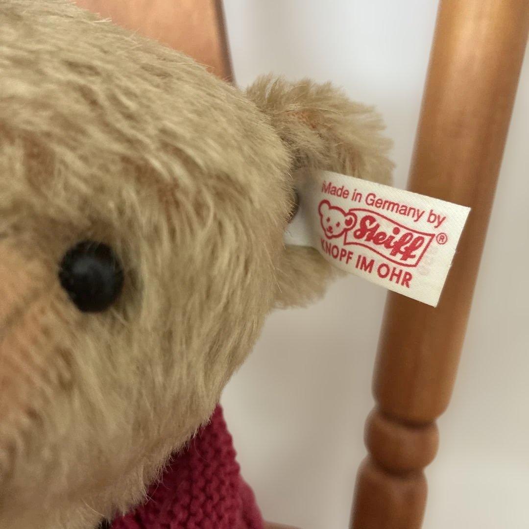 シュタイフ　テディベア　ストラトフォード　限定 30cm 赤セーター