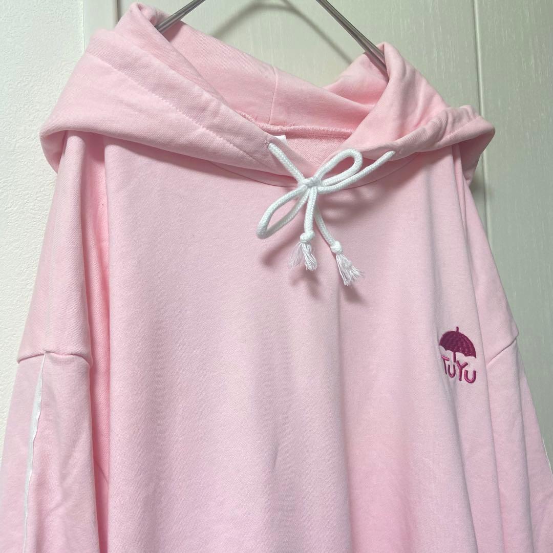 希少 ツユ TuYu アパレル パーカー ピンク くらべられっ子