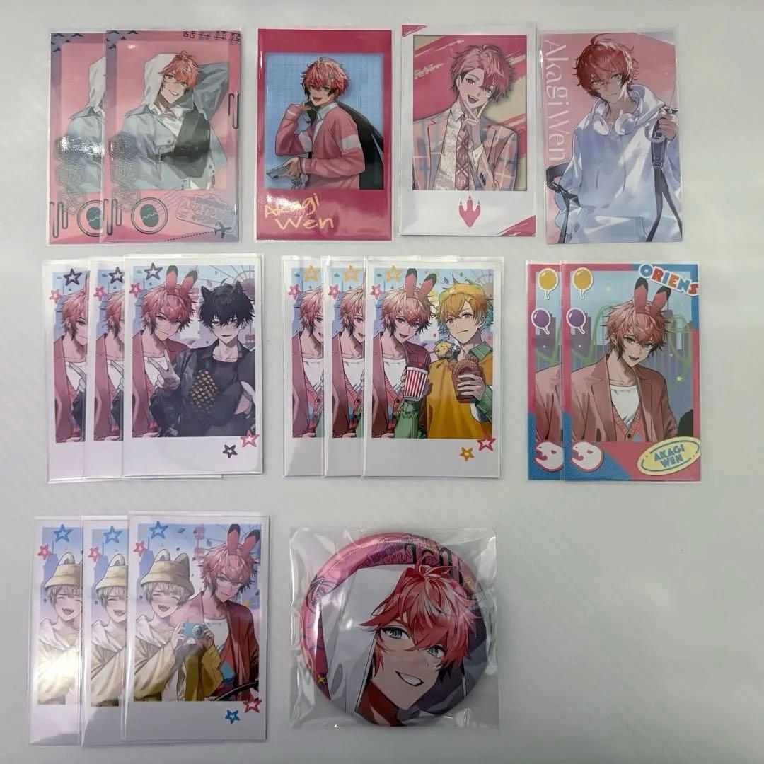 にじさんじ 赤城ウェン 缶バッジ チェキ風カード - メルカリ