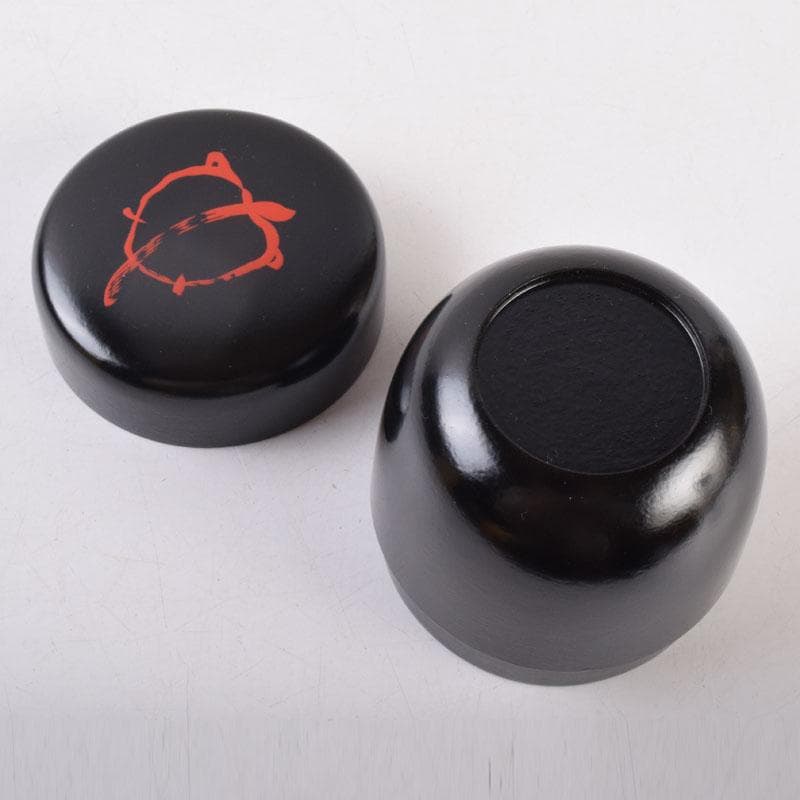 茶道具 黒塗 朱亀蒔絵 不白好 棗 時代箱 V 8509