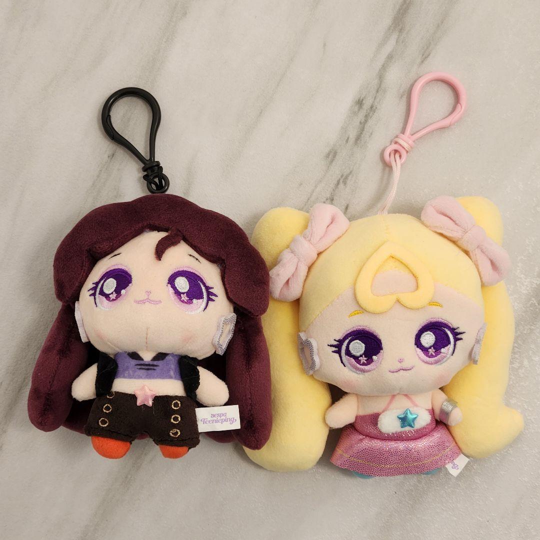 エスパ aespa ウィンター ティニピン ぬいぐるみ キーホルダー 2個