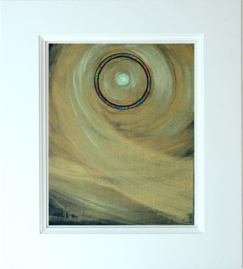 油絵 菅家令子 絵 絵画インテリア額付(黒) F3-G172023 風景祈り希望