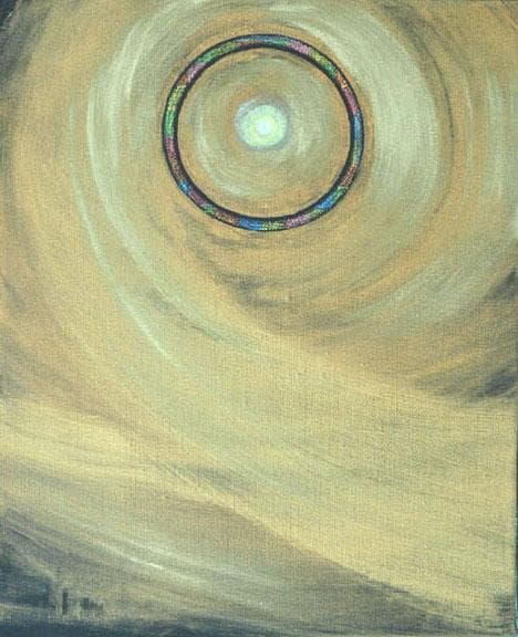 油絵 菅家令子 絵 絵画インテリア額付(黒) F3-G172023 風景祈り希望