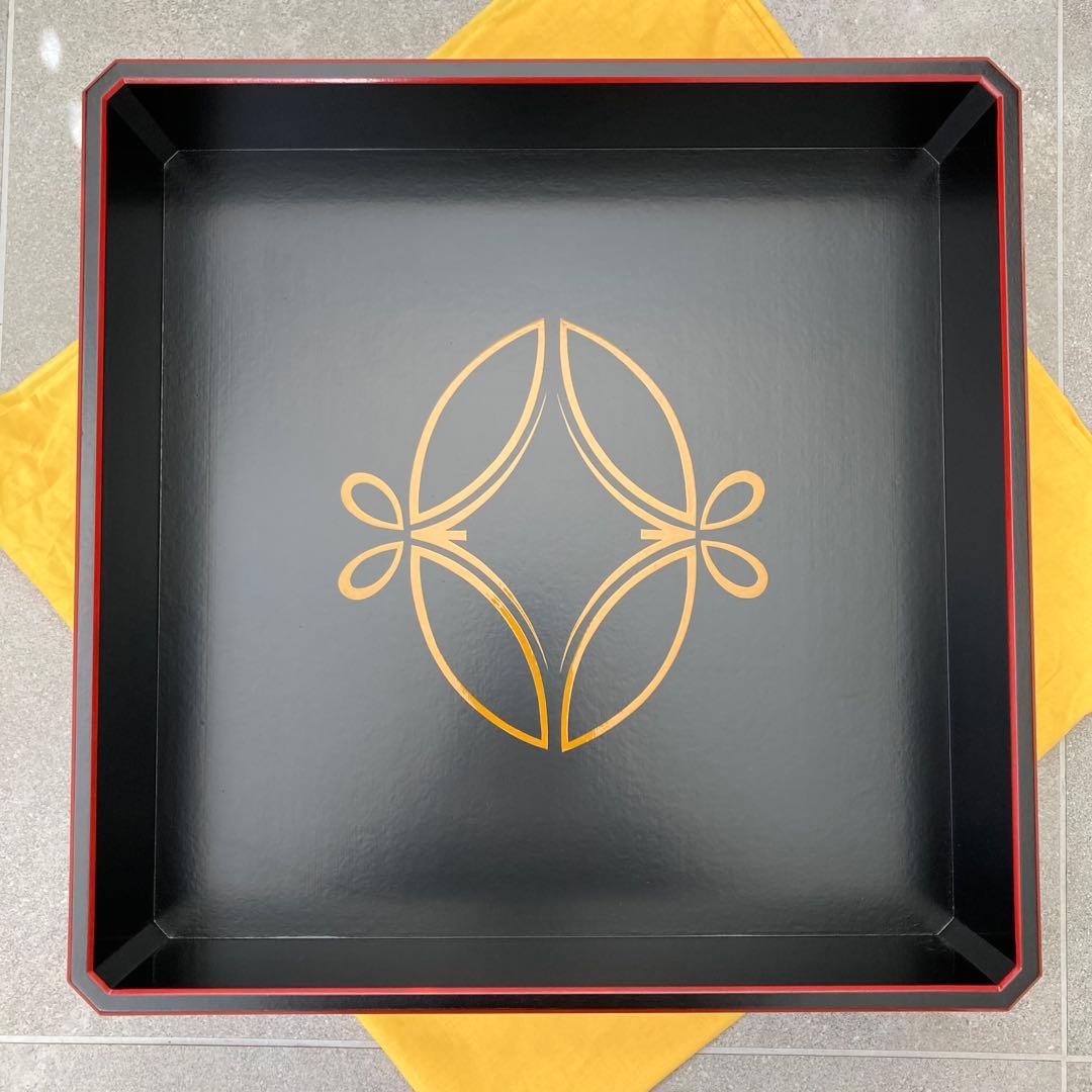 宗徧流 不審庵 総菜盆 46.5cm 漆器 特大お盆