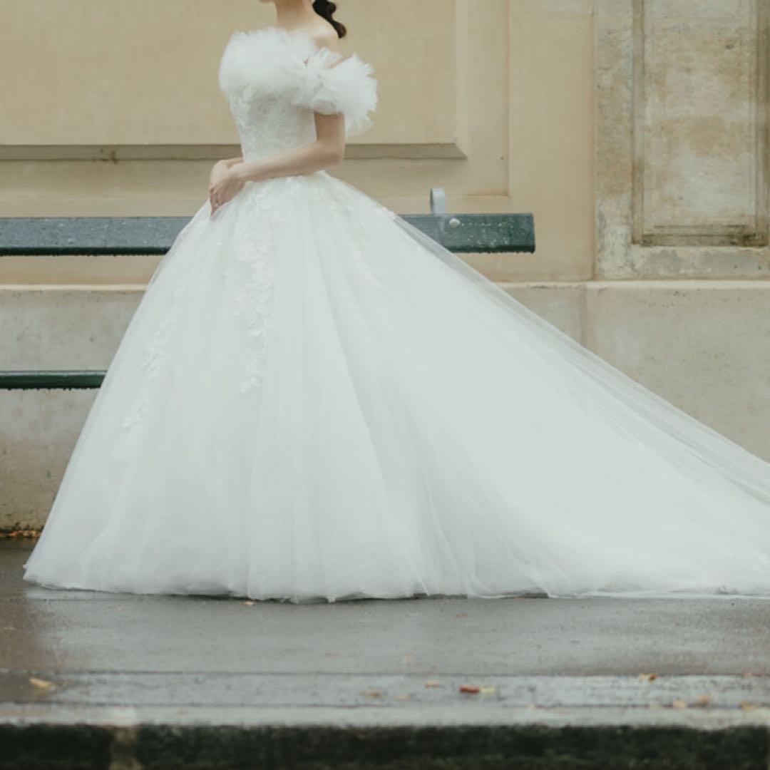 YNSウェディング オフショルダードレス