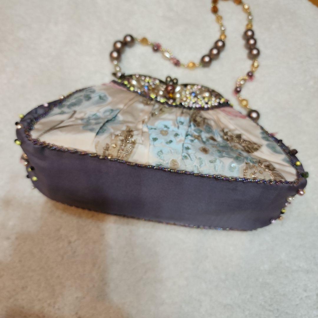 MARY FRANCES:メリーフランシスビーズ装飾パーティーバッグ