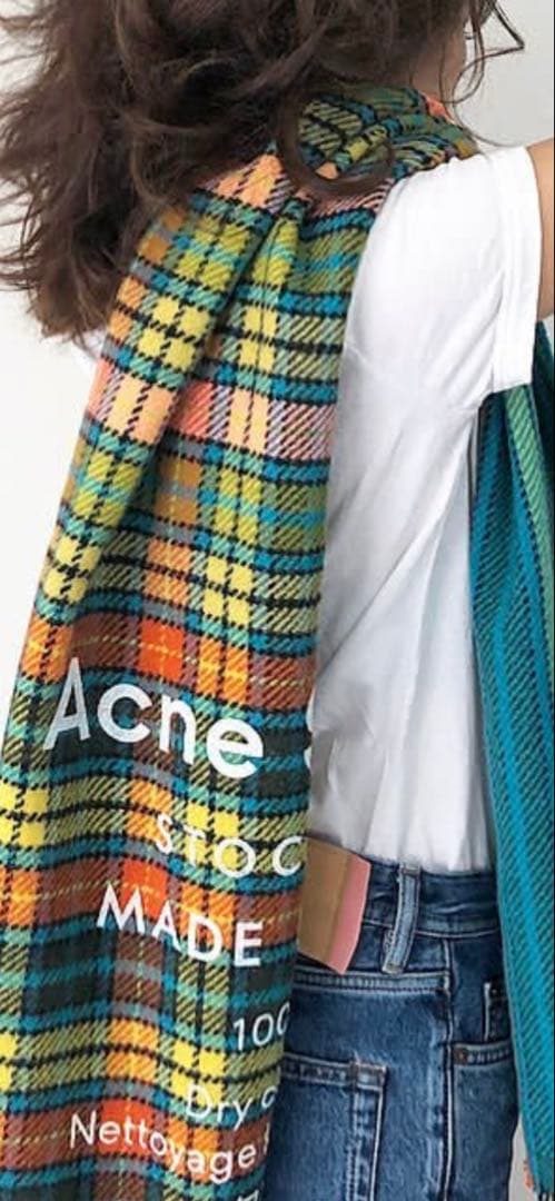 アクネステュディオ チェックストール 最終値下げ！acne studios