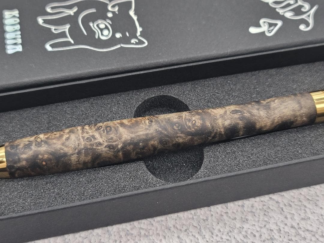 新品　こぶた工房　極上花梨瘤　青瘤グロテスク　金金具　シャープペンシル0.5