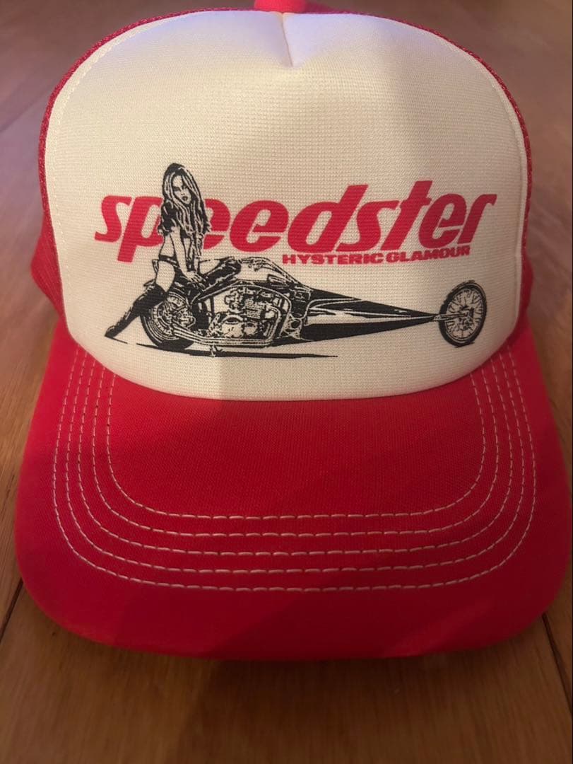 ヒステリックグラマー speedster メッシュキャップ 赤 状態◎ - メルカリ