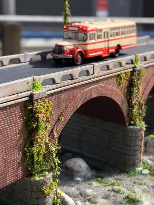 煉瓦橋のある風景　ジオラマ