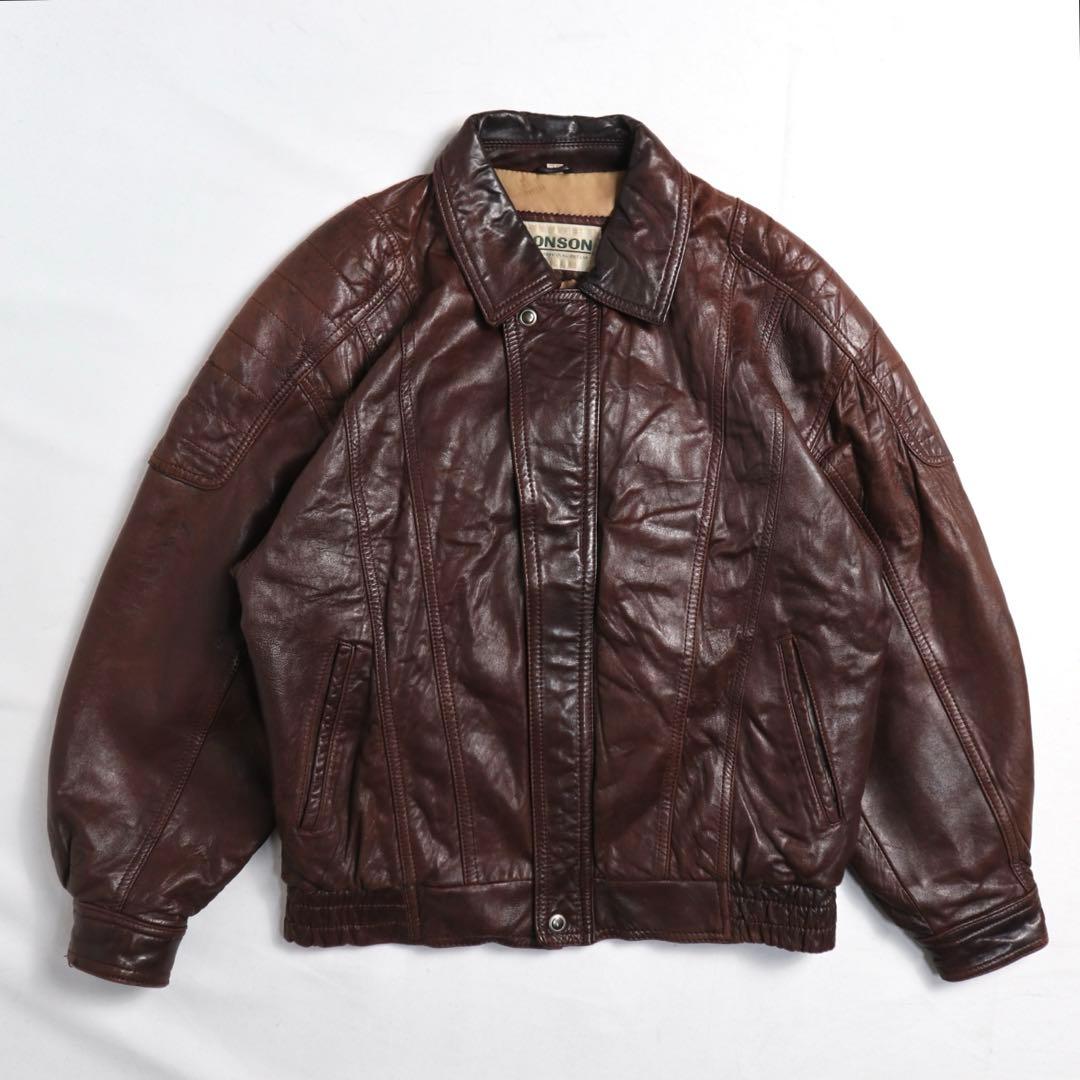 90s vintage】フライトジャケットA2 (L) シープスキン 本革