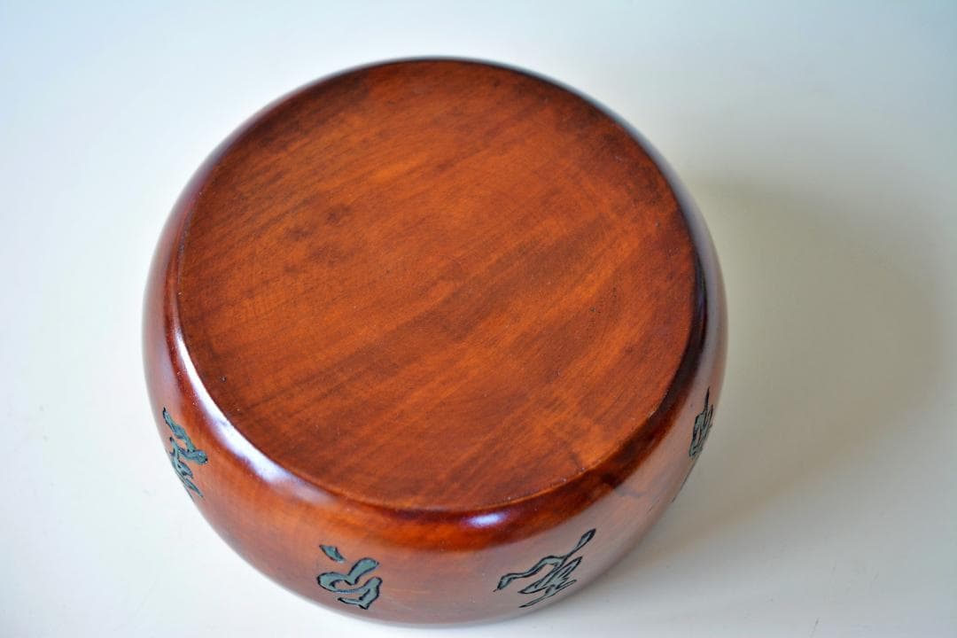 ユ*イ様 烏城彫り お菓子茶びつ 菓子器