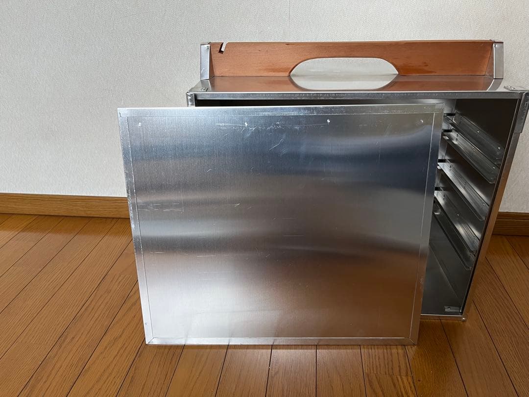 昭和レトロ 出前 オカモチ アルミ製 おかもち 出前 出前箱 アルミ製