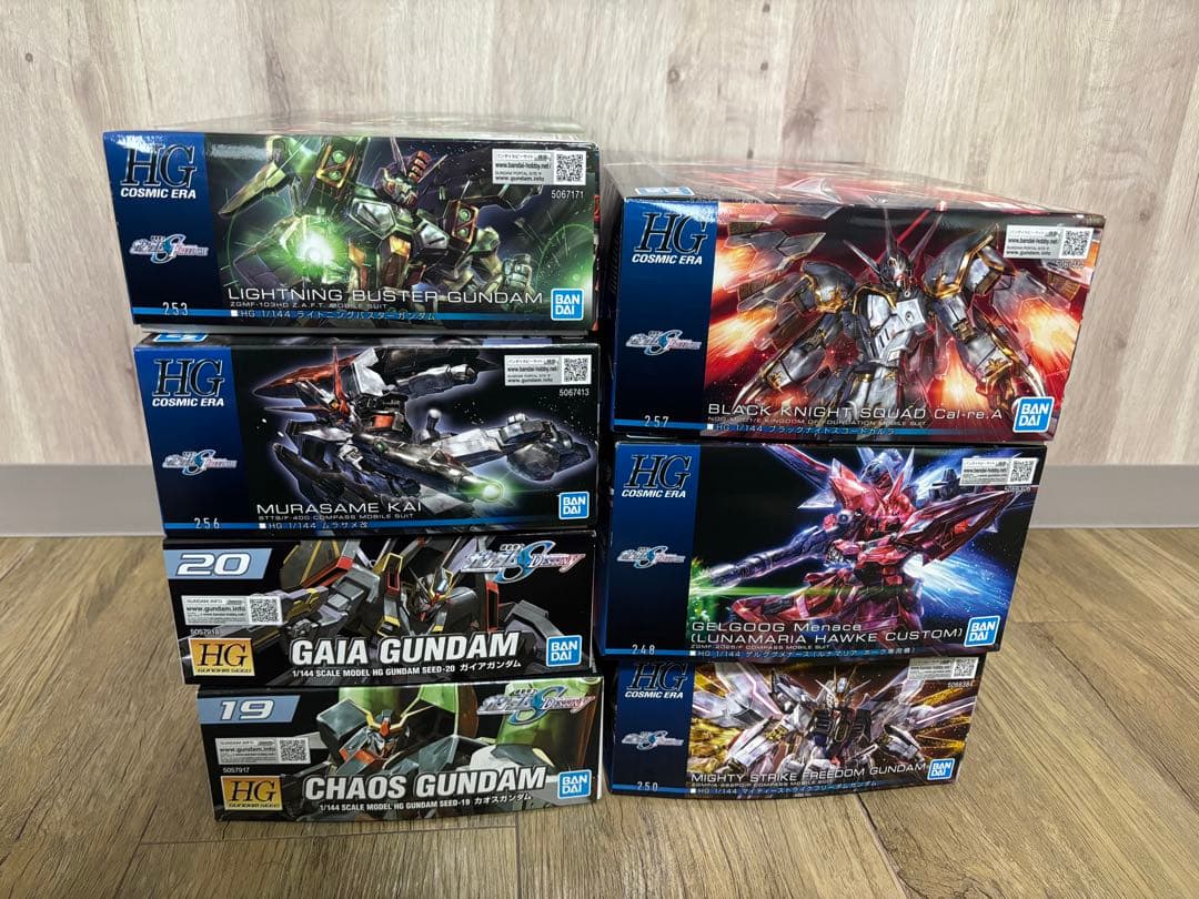 未使用品】ガンプラまとめ売り seed系7体セット ガンプラセット SEED系