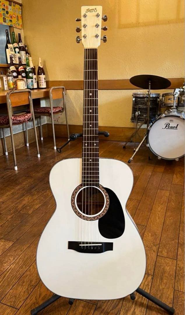 Three S アコースティックギター ホワイト Three S アコースティックギター ホワイト