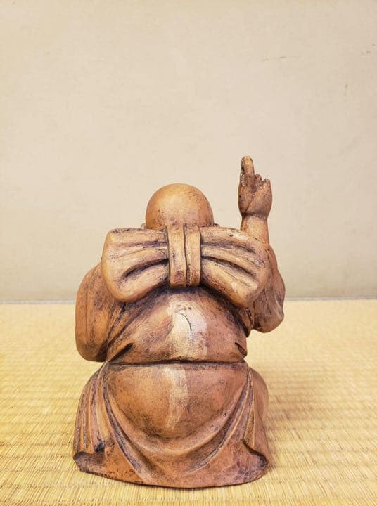 七福神 木彫 乾燥割れ有り