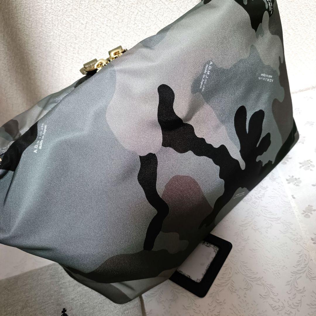 美品ADMJ★ デイビス イタリアンナイロン クロスボディバッグ