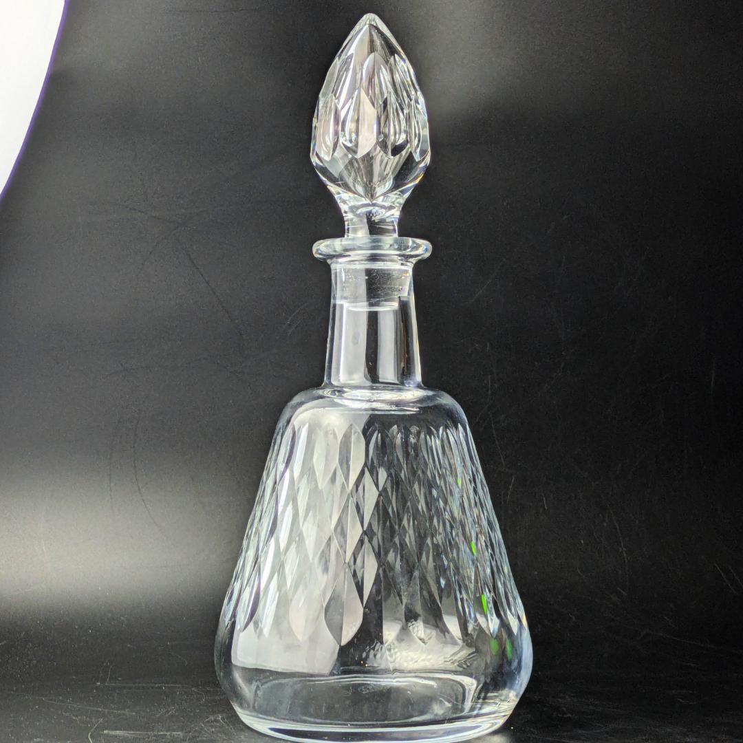 バカラ アルマニャック ダイヤカット デキャンタ 仏ヴィンテージ 刻印