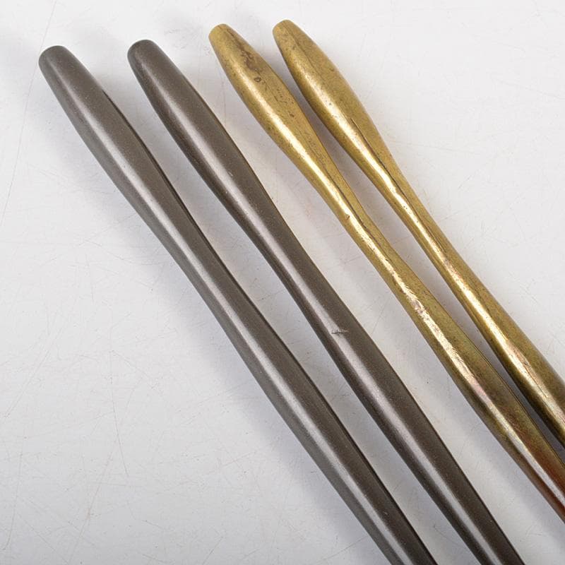 茶道具　銅製　火箸　風炉用　箱付　二点まとめて　C　6497