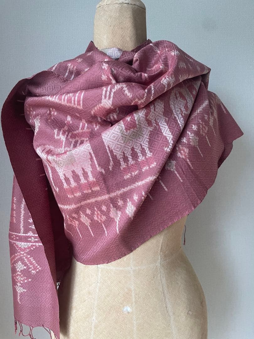 タイシルクアンティーク象手織