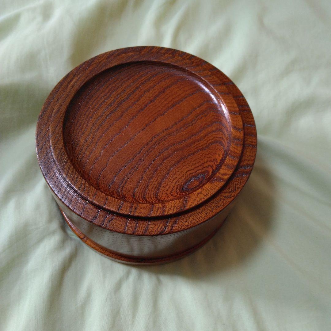 小田原漆器　欅（けやき）くりぬき小型茶櫃　5個セット